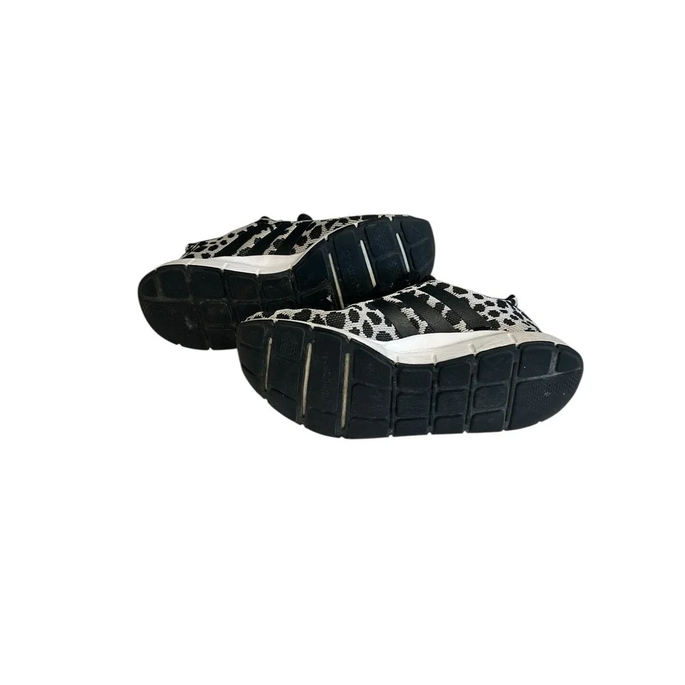 Adidas Swift Run Women's Sz 8 Cheetah‎ Leopard Animal Print Black White